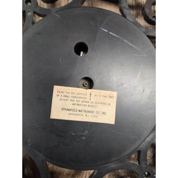 Vintage Springfield Faux Wrought Iron Weather Barometer Humidity Thermometer - Picture 5 of 5